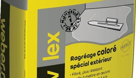 Ragreage Colore Weber Ragréage Coloré Spécial Extérieur Niv Lex 2 Gris