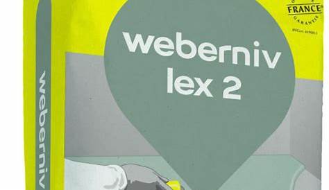 Ragréage coloré spécial extérieur Weber Niv Lex 2 gris