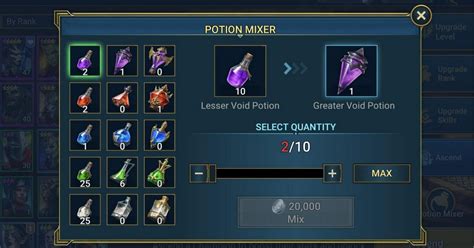 raid shadow legends potion mixer