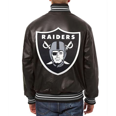 raiders leather jacket