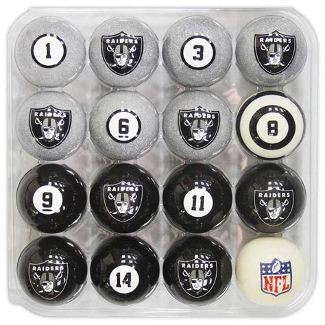 raiders pool balls