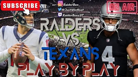 raiders vs texans live