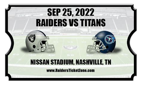 raiders vs titans 2022 tickets