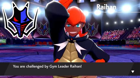 VS Leader Raihan and Other Trainer in GYM 8 Pokemon Sword and Shield