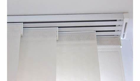 Rail Panneau Japonais Extensible Pour Aluminium Blanc L 230 365