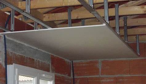 Plafond rail et placo Construction maison SP