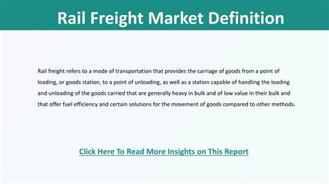 Rail Freight Definition