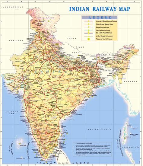 rail map of indian railway