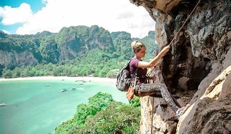 Railay Beach Rock Climbing Krabi ( ) Thailand, Krabi DayTrip
