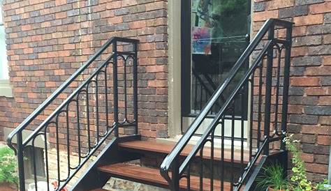 Residential LaurCoat Outdoor stair railing, Front