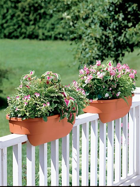 railing flower planters