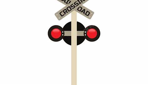 Canvas Print Railroad Crossing Sign Train Railway Warning