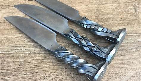 RAILROAD SPIKE KNIFE Leather Sheath Hand HC Steel