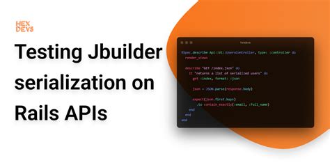Rails Json Jbuilder