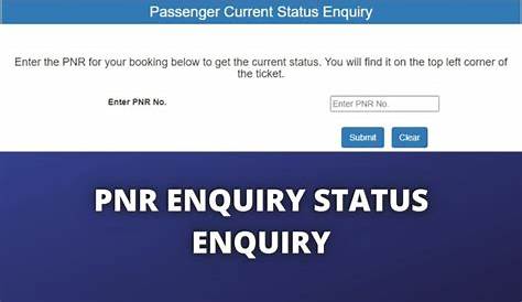 IRCTC PNR Status & Predictions 1 Railway Enquiry