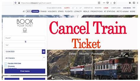 New Train Ticket Cancellation Rules Ramani's blog