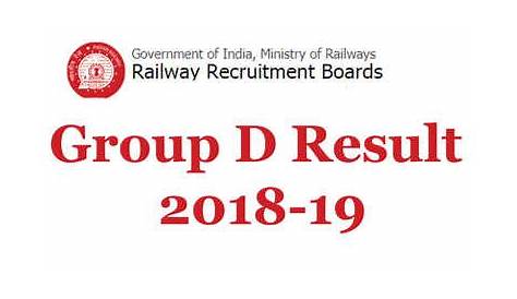 Railway group d result 2018 Big Update Rrb group d 2018