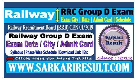 RRB GROUP 'D' Official D.V Date Rrb Mumbai Zone