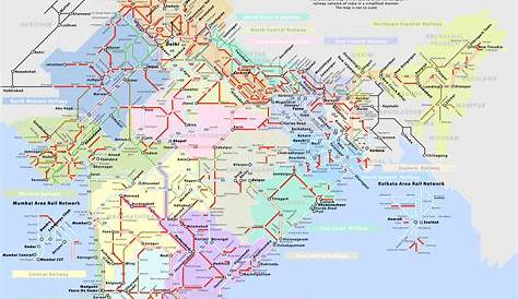 Railway Map Of India 2019 n All Zones News In One Blog