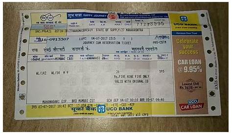Reservation Ticket Indian Railway Indian Railway