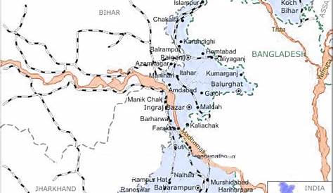 West Bengal Railway Map