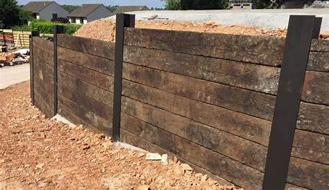 Railway Sleepers Retaining Wall Cost Raised Beds And s With New And Used