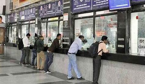 Railway Ticket Booking Counter In Hyderabad dian Public Crowd