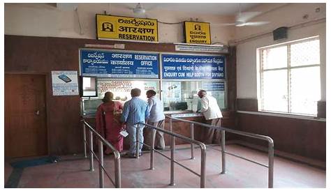 Railway Ticket Booking Counter In Pune dian Public Crowd At