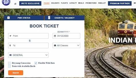 Railway Ticket Booking Images How To Book Online Through IRCTC Website