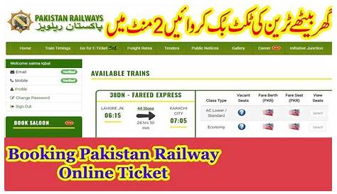 Railway Ticket Booking Online Pakistan Office Multan Home Facebook