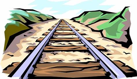 Railway Track Cartoon Images Railroad Silhouettes. s Stock