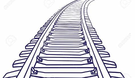 Railway Track Drawing Railroad By Shania Brown
