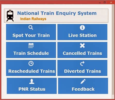 railway enquiry train running status