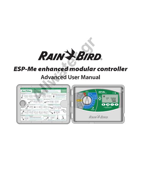 Rain Bird Esp-Me Programming Chart