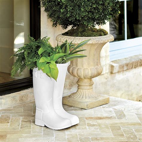 Rain Boot Planter Ceramic