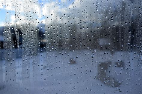 Raindrops on window
