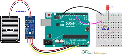 Rain Sensor Arduino With Led