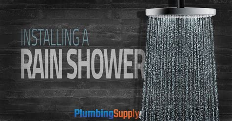 Rain Shower Plumbing