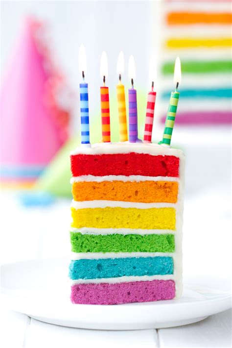 What A Dish! Rainbow Birthday Cake