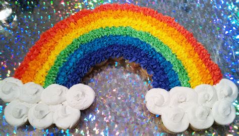 rainbow cupcake cake layout