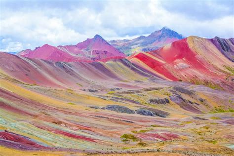rainbow mountain view