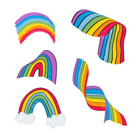 Rainbow Stickers Background