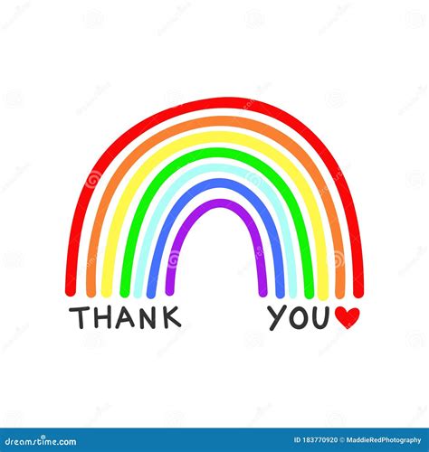 rainbow thank you