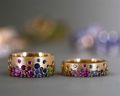 10+ Rainbow Wedding Rings