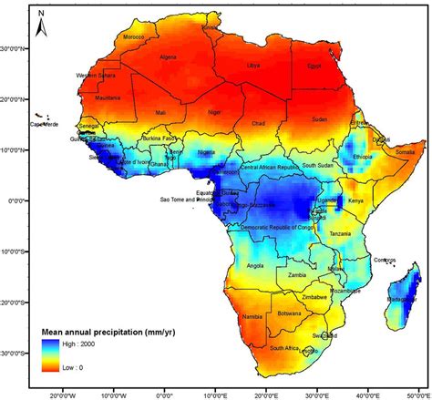 rainfall patterns in south africa