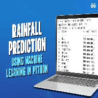 rainfall prediction using machine learning python code