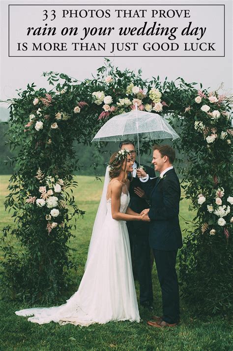rain on your wedding day is good luck right? Rainy