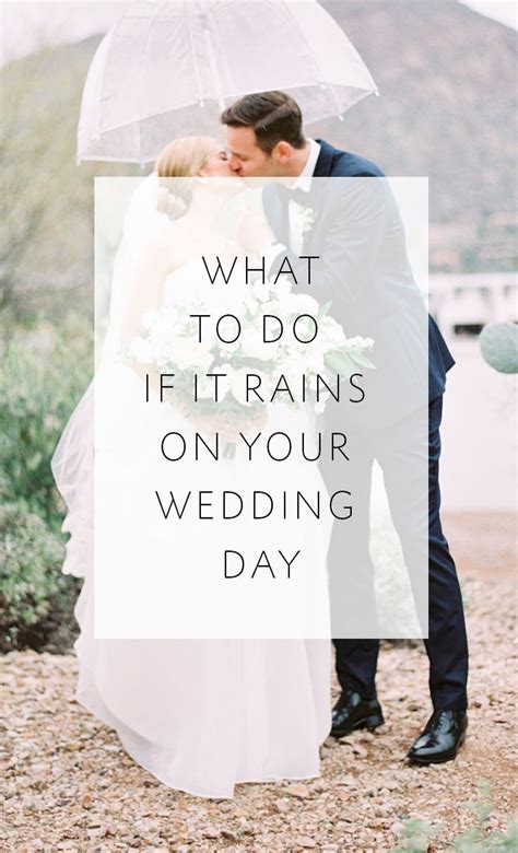What Happens if it Rains On Your Wedding Day? On your wedding day