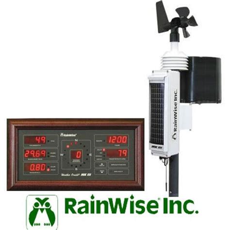 RainWise MKIIIRTI Solar Powered Wireless Pro Weather Station w/ Black