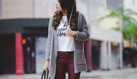You will want it to rain for these summer rainy day outfits Work wear